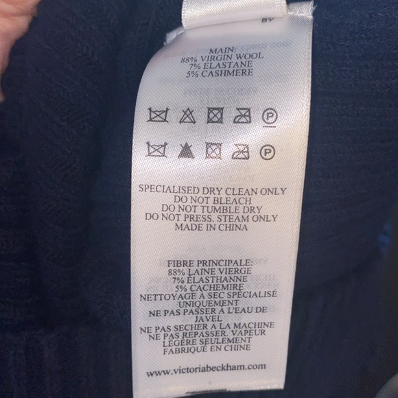 🔥❤️ EUC Victoria Beckham Mock Turtleneck Midi Sweater Dress - Picture 8 of 14